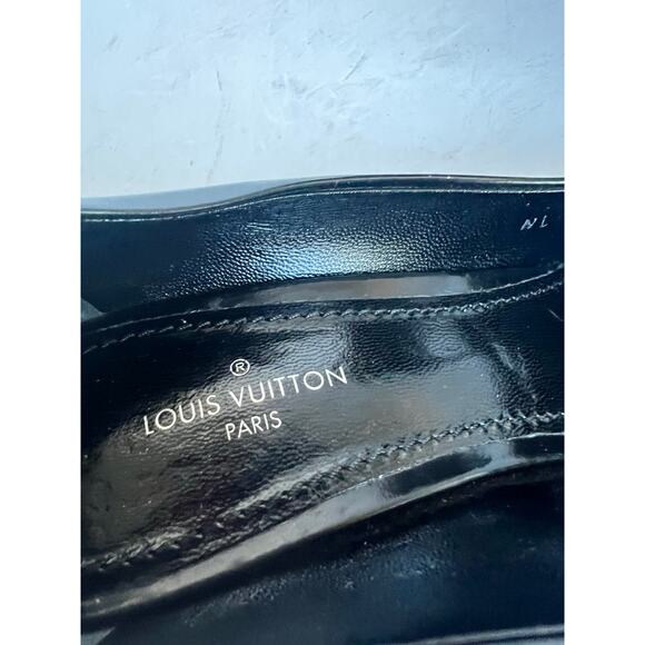 Louis Vuitton Heartbreaker Black Leather Slip On Stiletto Heel Pump Shoes Sz 5 - Picture 8 of 13